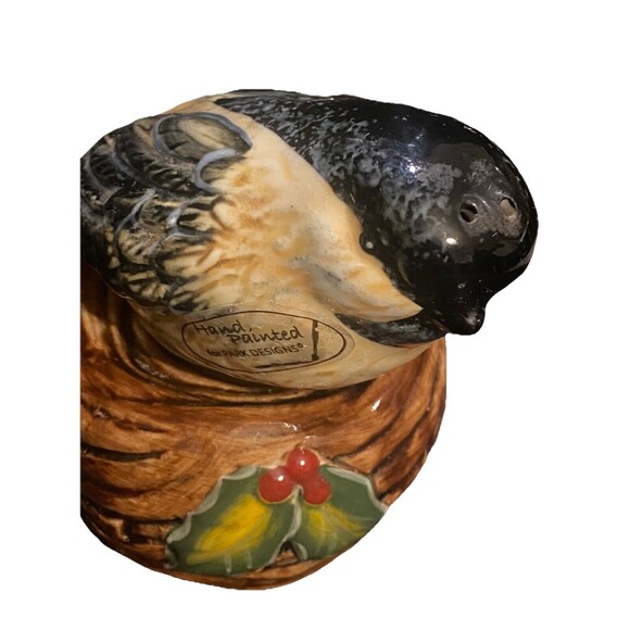 Park Designs "Winter Birds Collection", Bird on Nest Salt & Pepper Shakers - Picture 8 of 9